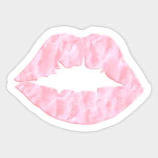 Sexy Marble Pink Mouth Sticker